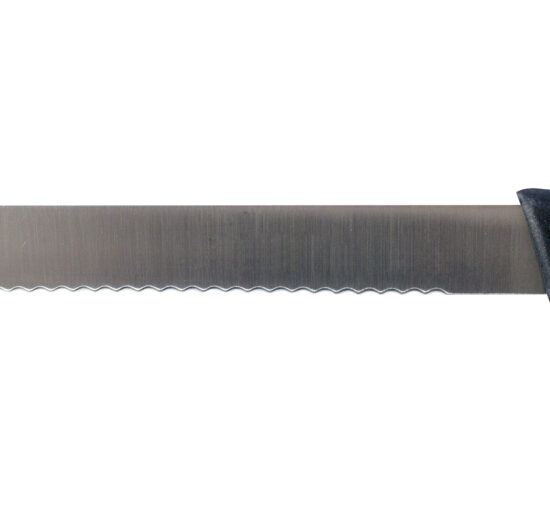 COUTEAU POUR PATE EN CROUTE LAME MICRODENTEE L-300 MANCHE ABS NOIR AVEC RIVETS