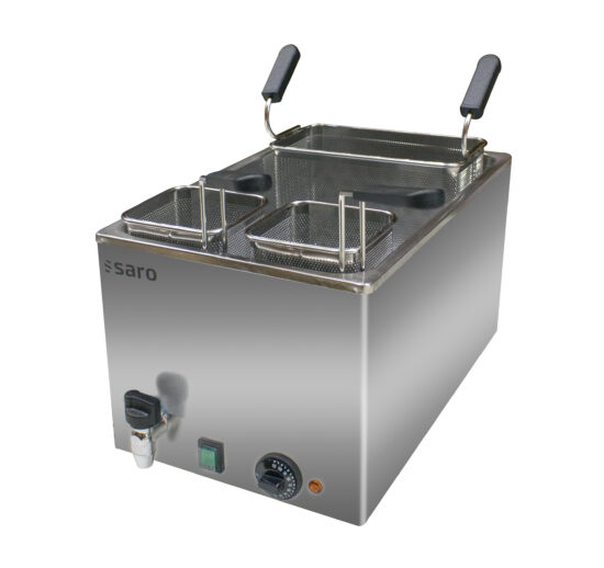 CUISEUR A PATES ELECTRIQUE DE TABLE, CUVE DE 25L AVEC 1 PANIER GN1/3 ET 2 PANIERS GN1/6