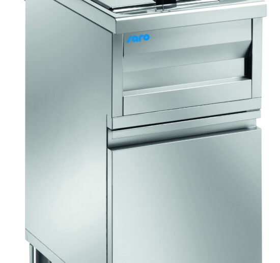 FRITEUSE SUR PIETEMENT FERME ELECTRIQUE AVEC ROBINET DE VIDANGE, 1 CUVE DE 12L