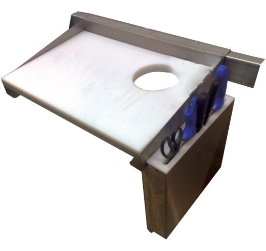 TABLETTE PREPARATION POISSON 600X400, SANS TVO, ACCROCHABLE SUR ETAL REFRIGERE AVEC EVAPORATEUR