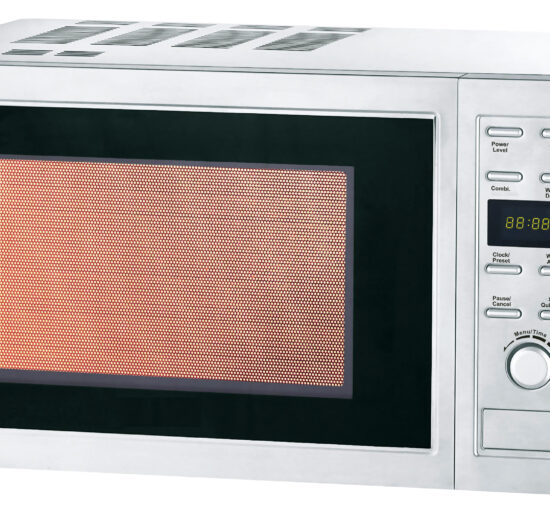 FOUR MICRO-ONDES PROGRAMMABLE 25L, 6 NIV DE PUISSANCE, 9 PROGRAMMES, PLATEAU TOURNANT