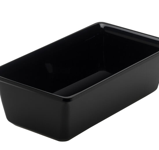 SALADIER RECTANGULAIRE NOIR 1,5L PLEXI PMMA