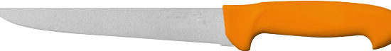 COUTEAU A SAIGNER VICTORINOX MANCHE JAUNE SURMOULE LONGUEUR DE LA LAME  L-220 MM