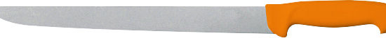 COUTEAU BOUCHER VICTORINOX, MANCHE JAUNE SURMOULE LONGUEUR DE LA LAME LARGE  L-310 MM