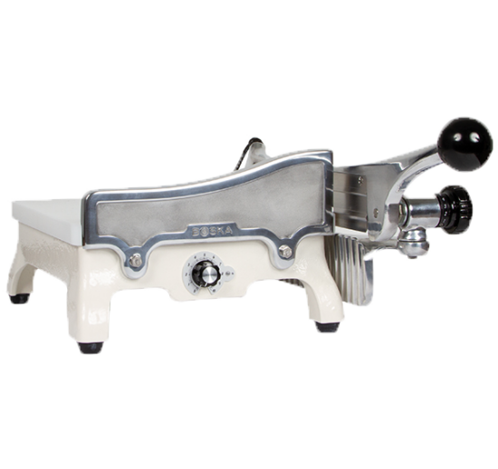 TRANCHEUSE A FROMAGE AVEC SYS. DE REGLAGE D'EPAISSEUR DES TRANCHES DE 1 A 15 MM,