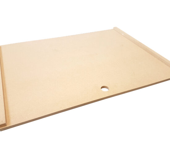 PLANCHE POUR FERMENTATION EN MEDIUM HDF 2 ARRETS DE 12X30 MM SUR LES PETITIS COTES