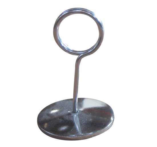 PORTE ETIQUETTE EN INOX H.50MM EN UNITE