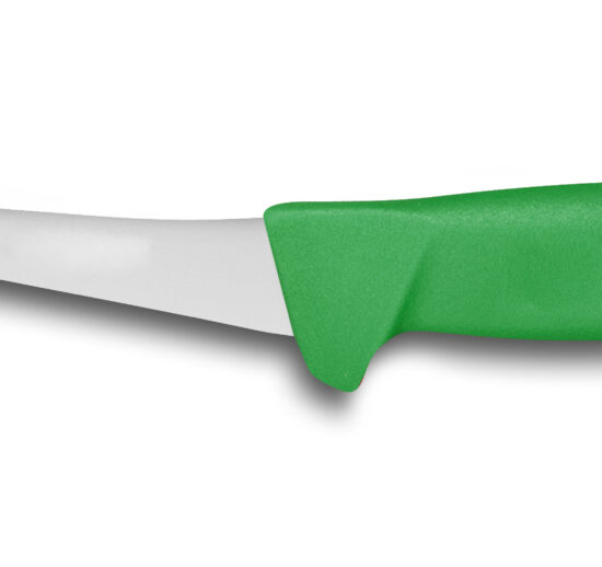 COUTEAU DESOSSEUR LAME COURBE MANCHE SURMOULE VERT LAME L-150 MM