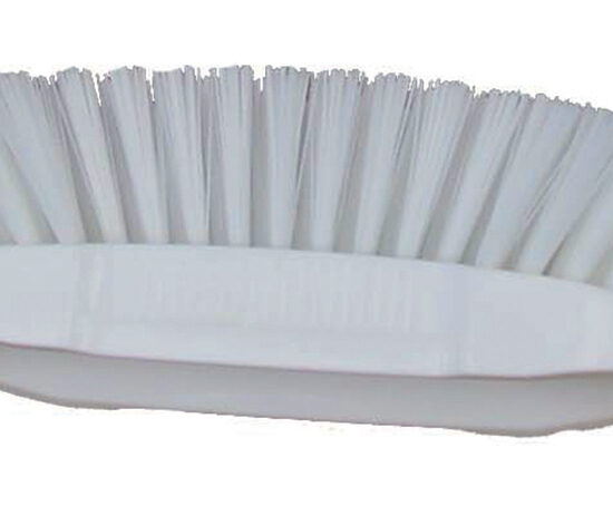 BROSSE TONNEAU PAPILLON 245 MM FIBRE POLYESTER COULEUR BLANCHE, SUPPORT POLYPROPYLENE