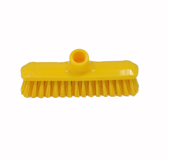 BALAI BROSSE 220 MM, FIBRE POLYESTER COULEUR JAUNE, SUPPORT POLYPROPYLENE