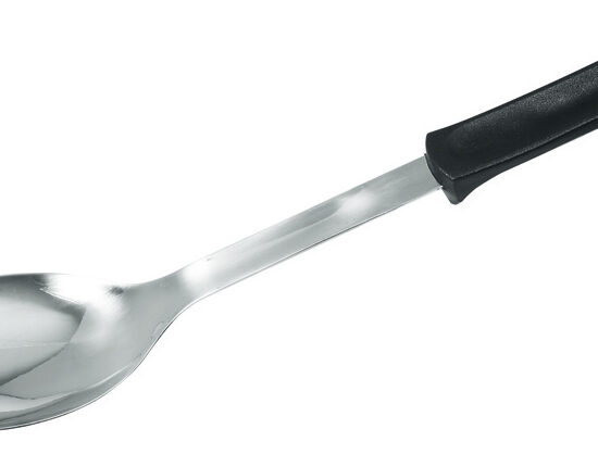 CUILLERE DE SERVICE INOX AVEC MANCHE POLYPROPYLENE NOIR