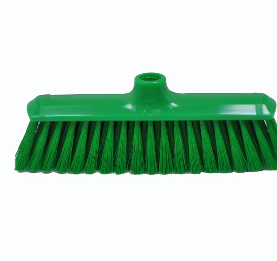 BALAI 290 MM 1/2 DUR, FIBRE POLYESTER COULEUR VERTE, SUPPORT POLYPROPYLENE