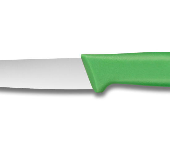 COUTEAU POUR LE TRAVAIL DU BIO, LAME L-100 MM MANCHE VERT SURMOULE