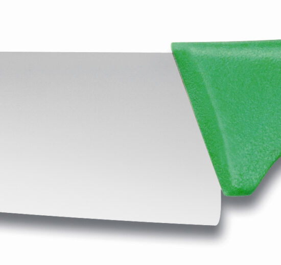 COUTEAU POUR LE TRAVAIL DU BIO, LAME L-150 MM MANCHE VERT SURMOULE
