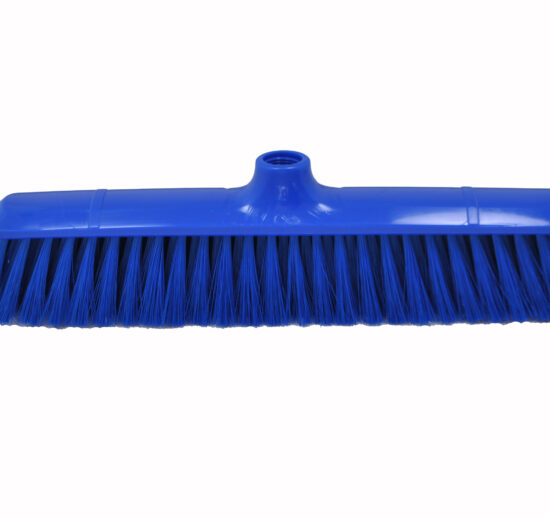 BALAI 380 MM SOUPLE, FIBRE POLYESTER COULEUR BLEUE, SUPPORT POLYPROPYLENE