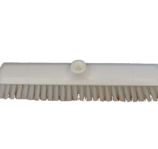BALAI 380 MM SOUPLE, FIBRE POLYESTER COULEUR BLANCHE, SUPPORT POLYPROPYLENE