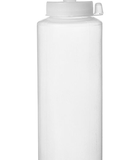 FLACON DISTRIBUTEUR PLASTIQUE TRANSPARENT 0.75 LITRES