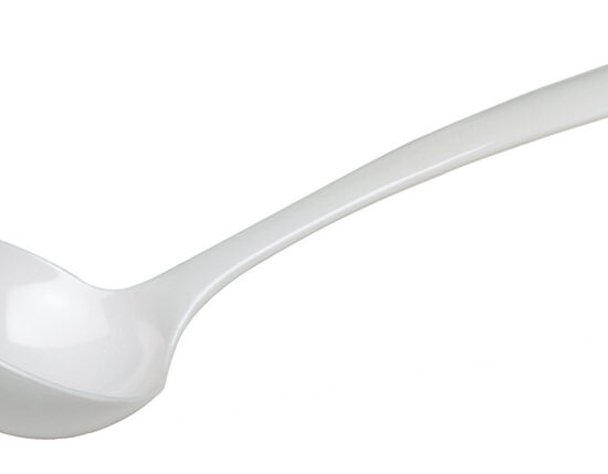 CUILLERE A SOUPE MELAMINE BLANCHE