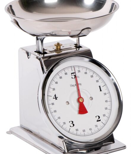 BALANCE MECANIQUE AVEC BOL INOX AMOVIBLE D.200 MM CORPS ET BOL EN INOX, PORTEE 5KG MAX, 20 G