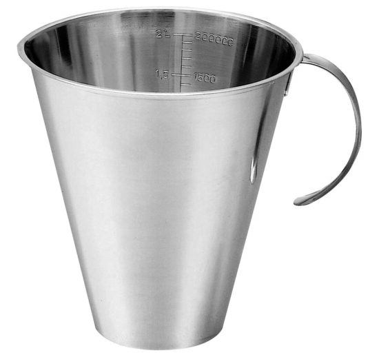 POT MESUREUR INOX AVEC GRADUATIONS CAPACITE 1 LITRE