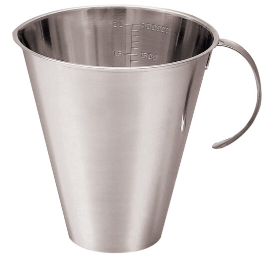 POT MESUREUR INOX AVEC GRADUATIONS CAPACITE 2 LITRES