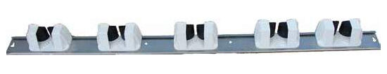 PORTE OUTILS INOX L-900 MM, POUR 5 MANCHES D.9 A 35 MM