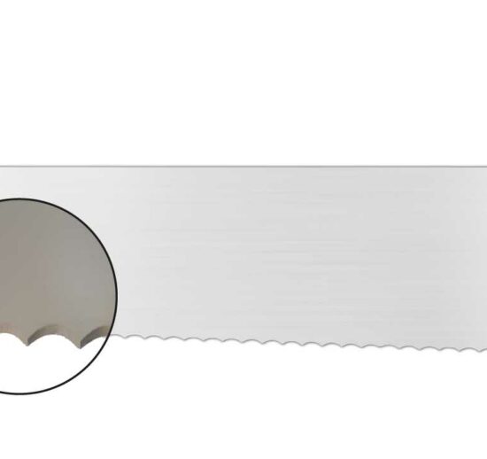 COUTEAU A POISSON CRANTE L-350 MM MANCHE BLEU SURMOULE