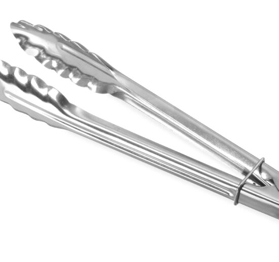 PINCE CAFETERIA INOX 240 MM AVEC CLIP DE FERMETURE