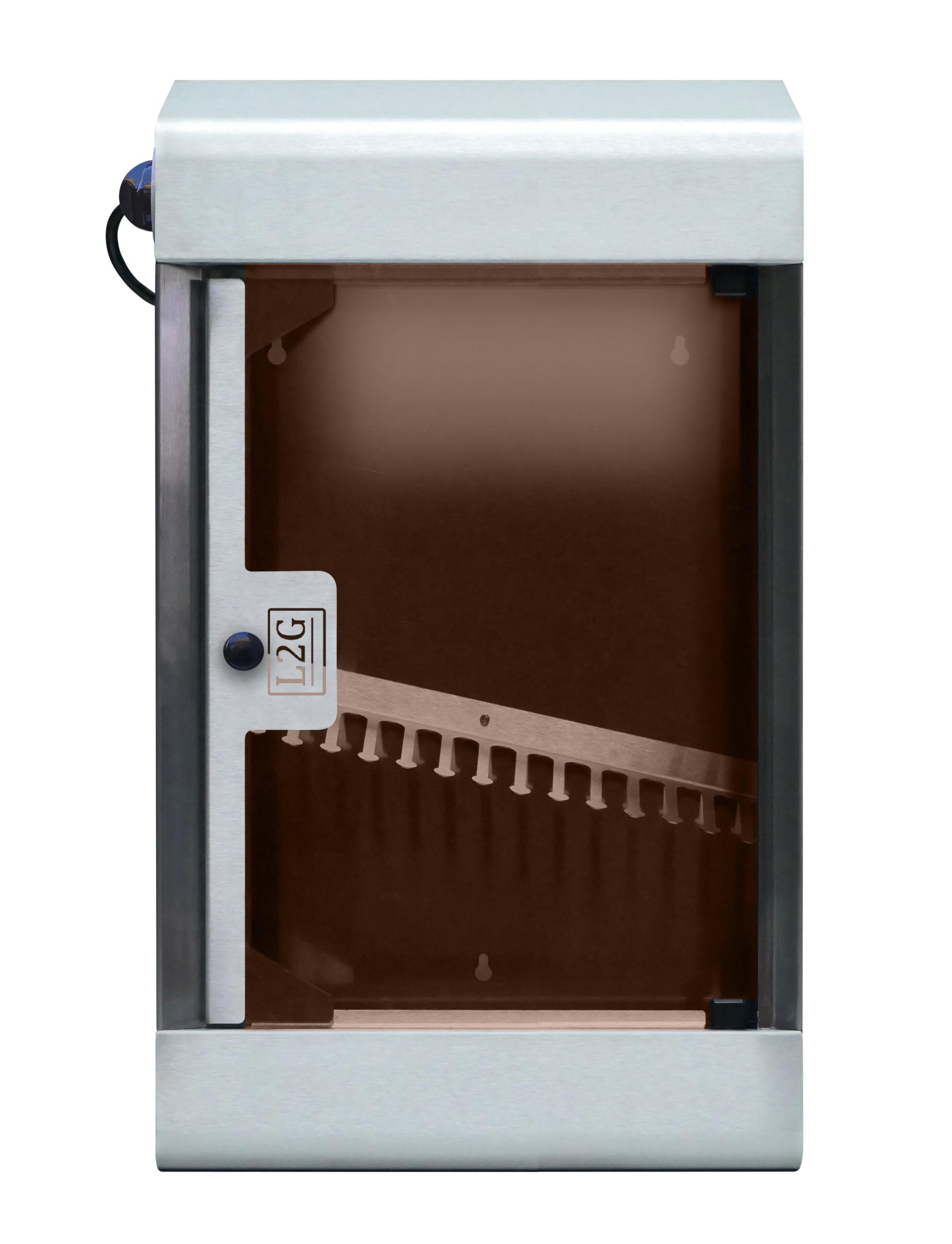 ARMOIRE DE STERILISATION A COUTEAUX TOIT PENTE CAP.10 COUTEAUX, AVEC SUPPORT PEIGNE, MINUTERIE