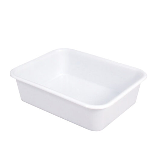 BAC A PATONS RECTANGLE 20 LITRES OU 8 KG DE PATE EN PEHD, COULEUR BLANCHE