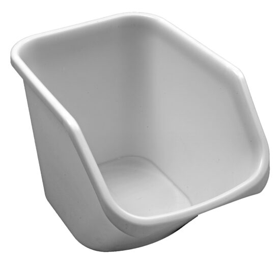 CONTENEUR UNIVERSEL EMPILABLE 40L EN PEHD COULEUR BLANCHE