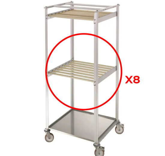 BARRE D'ACCROCHE CHARCUTERIE SUPPLEMENTAIRE EN BOIS POUR CHARIOT DE SECHAGE REF CHSNB8477