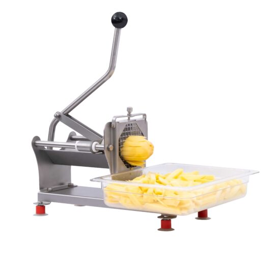 COUPE-FRITES MANUEL INOX A POSER SUR TABLE GRILLE DE 10X10 MM
