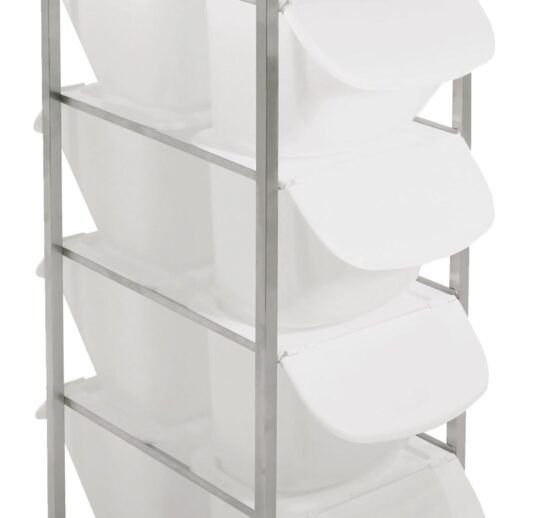 ECHELLE POUR BACS A INGREDIENTS 15L, INOX 304, SUR ROULETTES D.125MM, POUR 10 BACS 15L, 2 X 5 NIVEAUX