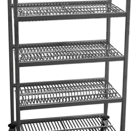 CHARIOT D'EGOUTTAGE INOX BACS ET PLATEAUX 64 BACS OU 124 PLATEAUX GN1/1