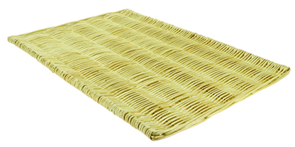 GRILLE VIENNOISERIE OSIER NATUREL DIM. 400X300X15 MM