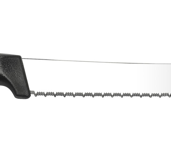 COUTEAU A PAINS ET VIENNOISERIES MICRO DENTEE BREVETE L- LAME 230 MM, ,MANCHE ERGONOMIQUE NOIR