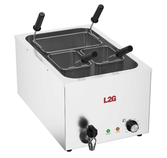 CUISEUR A PATES ELECTRIQUE DE TABLE, CUVE DE 25L AVEC 1 PANIER GN1/3 ET 2 PANIERS GN1/6