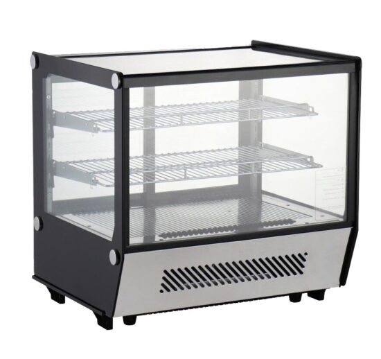 VITRINE DE PRESENTATION REFRIGEREE 160 LITRES, 0/+12°C,VITRE AVANT DROITE, ECLAIRAGE LED
