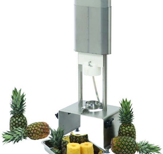 EPLUCHE ANANAS ELECTRIQUE AVEC SYSTEME DE SECURITE AVEC COUTEAU ET POUSSOIR D.89 MM