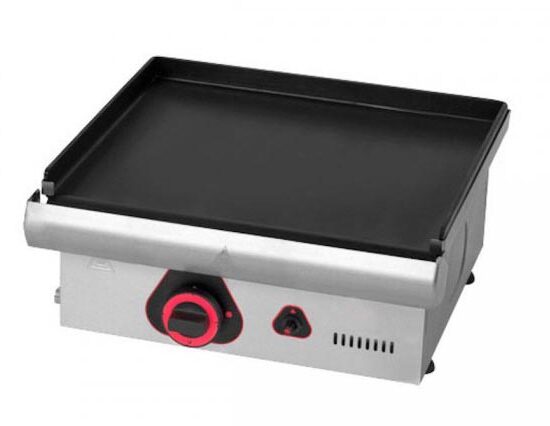 PLANCHA À SNACKER GAZ PLAQUE EN ACIER ALIMENTAIRE LISSE ÉP. 6 MM REVÊTEMENT PLAQUE BLEUIE