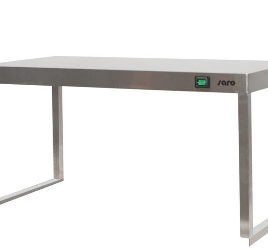 ETAGERE DU CHEF CHAUFFANTE AVEC 3 RESISTANCES FIXATION SUR TABLE PAR 2 CORNIERES