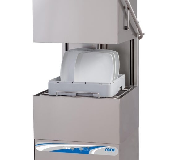 LAVE-VAISSELLE A CAPOT COMMANDES ELECTROMECANIQUES PANIER 500X500 MM, SANS POMPE DE VIDANGE, AVEC