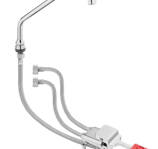 COMMANDE AU PIED AVEC MITIGEUR EC/EF 1 PEDALE MITIGEUR LEVIER UNIQUE+ FLEXIBLES INOX