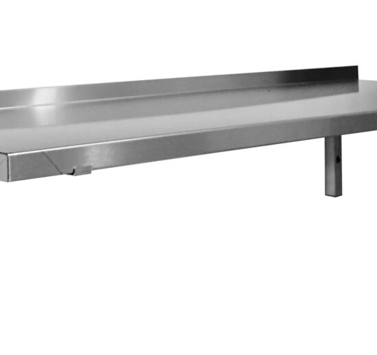 ETAGERE MURALE INOX 304 PLEINE CONSOLES FIXES