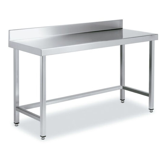 TABLE INOX SOUDEE ADOSSEE