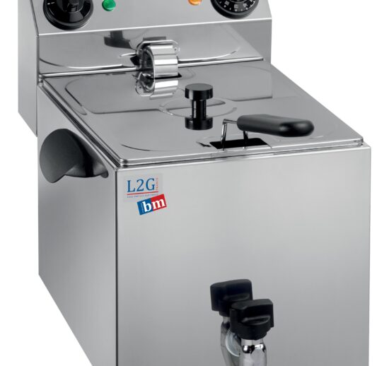 FRITEUSE ELECTRIQUE 1 CUVE DE 8L AVEC ROBINET DE VIDANGE
