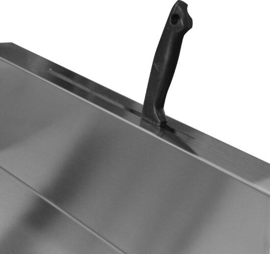 FENTE A COUTEAUX L-300 MM SUR DOSSERET INOX MEUBLE ARRIERE TRAD.