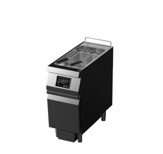 FRITEUSE ELECTRIQUE HAUTE PERFORMANCE 2 PANIERS CUVE DE 22 L, PROF. 900 MM