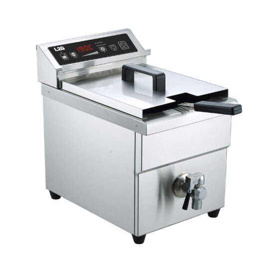 FRITEUSE A INDUCTION 8 LITRES A POSER SUR TABLE AVEC ROBINET D'EVACUATION